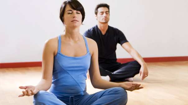 Yoga zen man vrouw