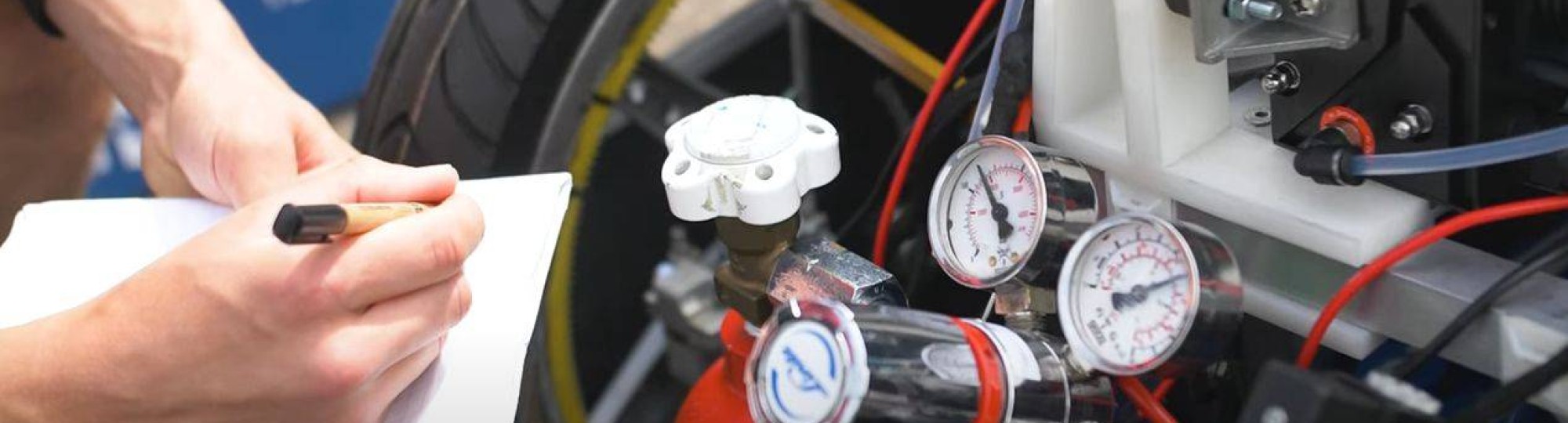 Automotive waterstofauto Hydromotive controleren amperemeters