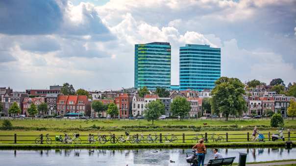 Arnhem stadsaanzicht en park