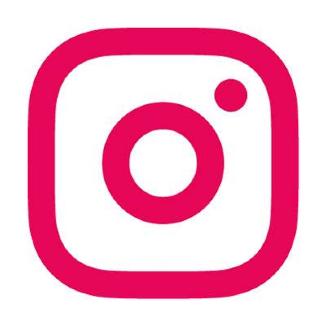 Instagram. HAN rood icoon op witte achtergrond 400x400 pixels. JPG