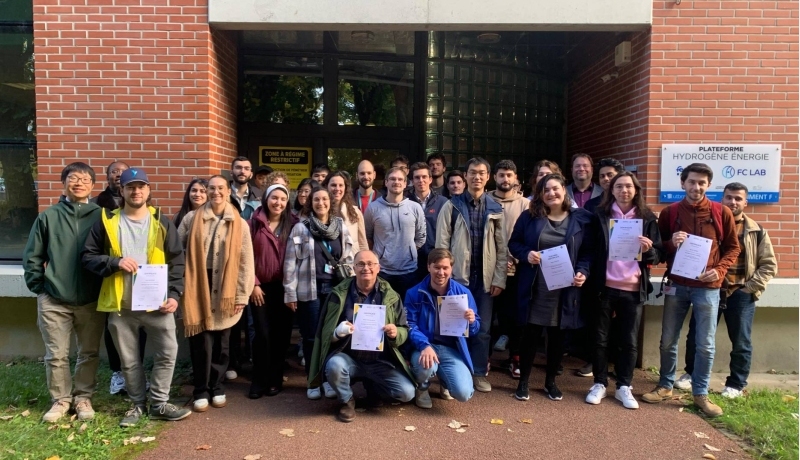 Master students who attended the 1st Transnational Hydrogen Autumn School in Belfort, France