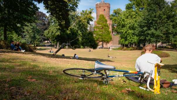 Want to wind down after class? Have a picnic? You can find lots of greenery around town - for example, at the Kronenburgerpark.