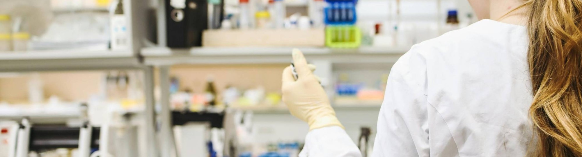 student in a laboratorium