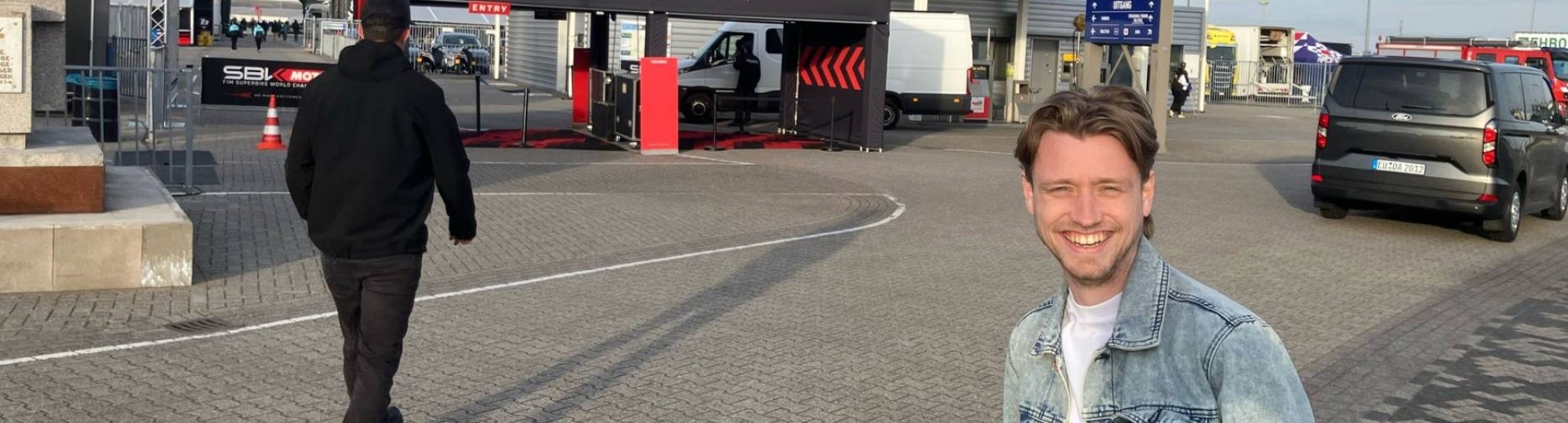 Bas, Automotive teacher, at Ten Kate motorsport's invitation to WorldSBK weekend