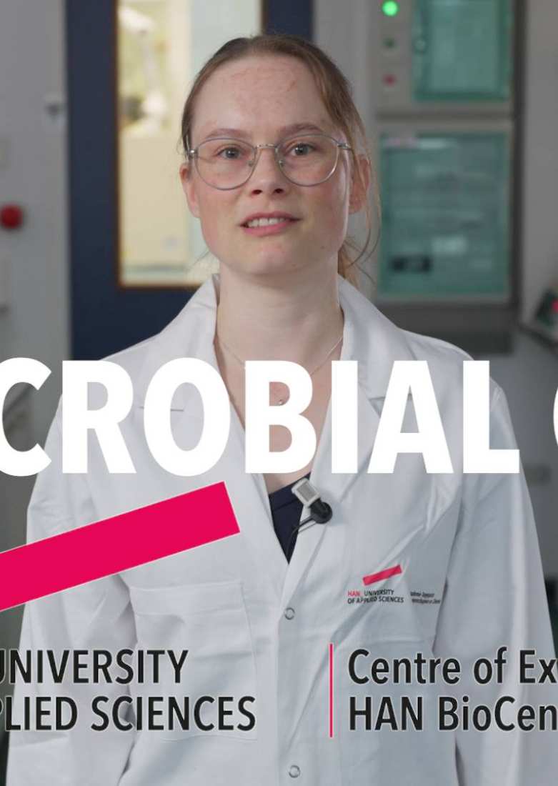 Stills van video's ter gelegenheid van het 20-jarig bestaan van HAN BioCentre