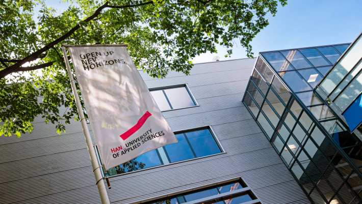 Courtyard of HAN University of Applied Sciences, ranked 7th in the Netherlands,