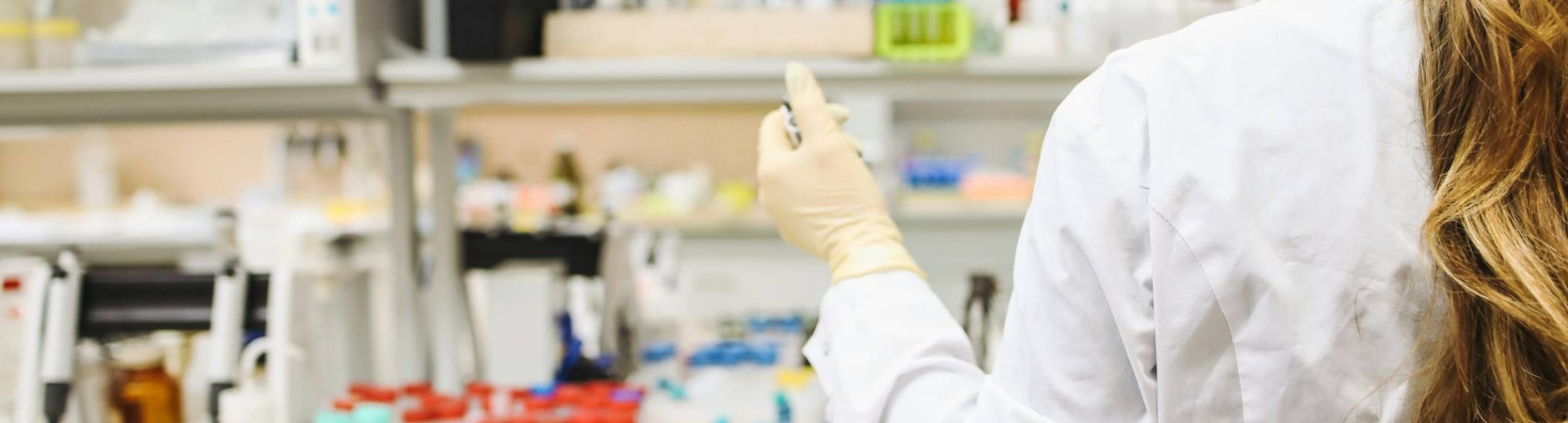 student in a laboratorium