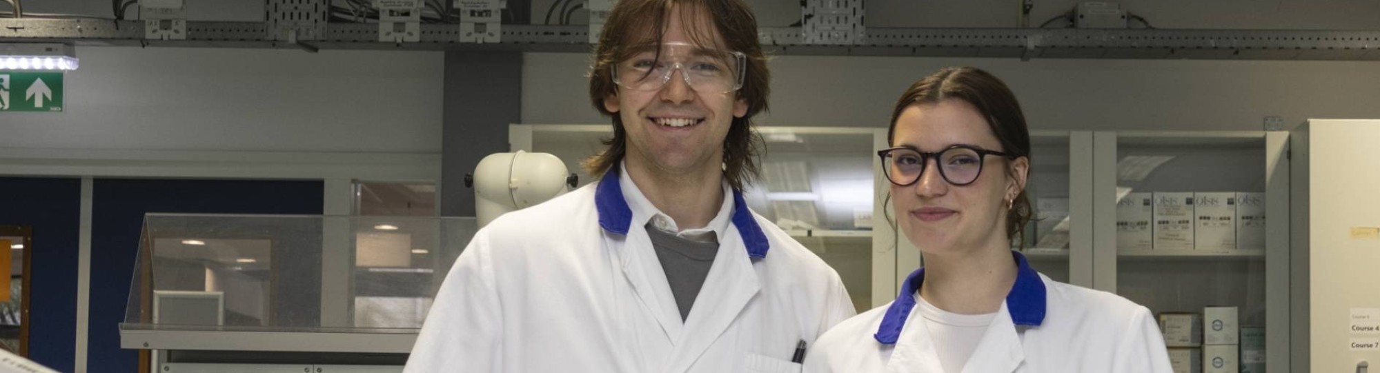 Dariuss en Amelija, beide uit Letland, studeren Chemistry aan de HAN