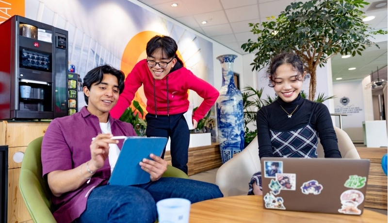 Students of the International School of Business