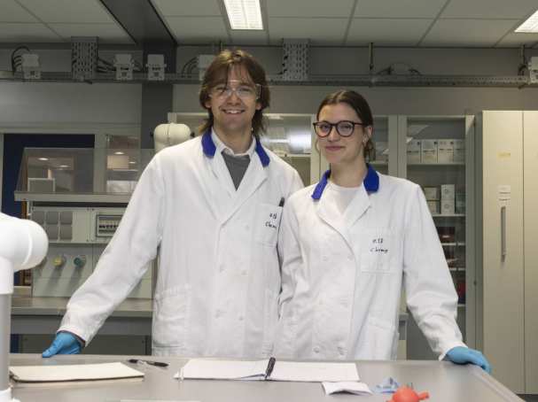 Dariuss en Amelija, beide uit Letland, studeren Chemistry aan de HAN